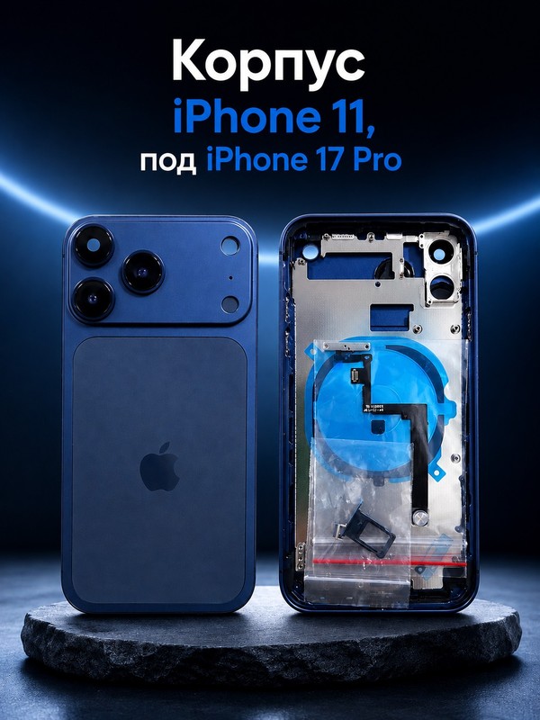 Корпус для iPhone 11/17 Pro Синий — фото 1