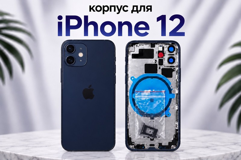 Корпус для iPhone 12 Синий Original