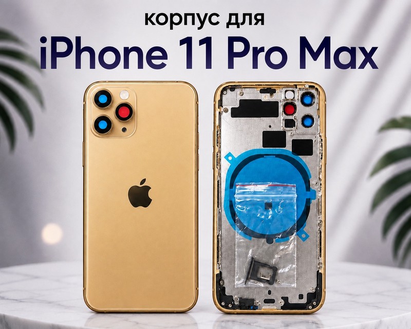 Корпус для iPhone 11 Pro Max Золотой Original