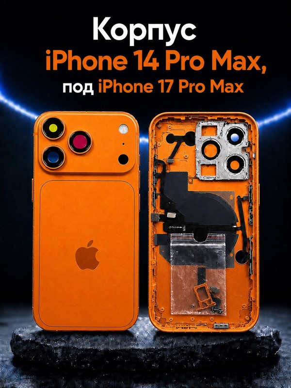 Корпус для iPhone 14 Pro Max/17 Pro Max Оранжевый — фото 1