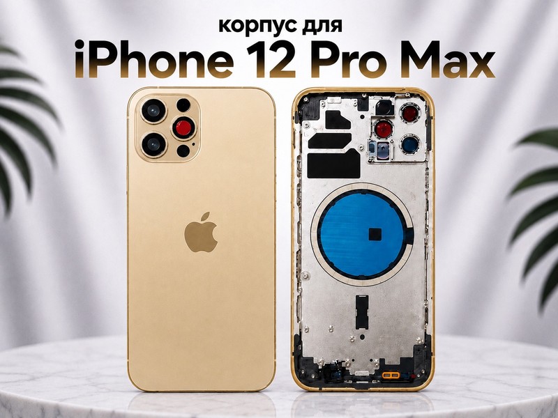 Корпус для iPhone 12 Pro Max Золотой Original