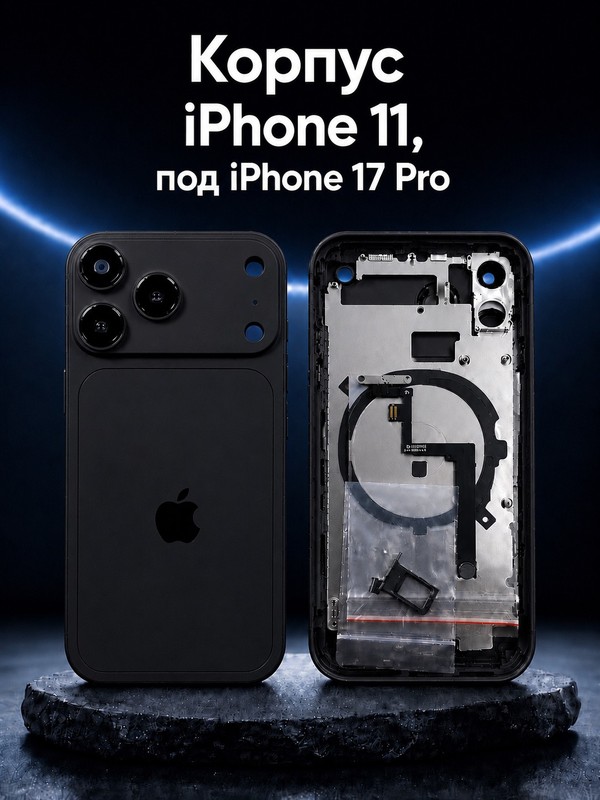 Корпус для iPhone 11/17 Pro Черный — фото 1
