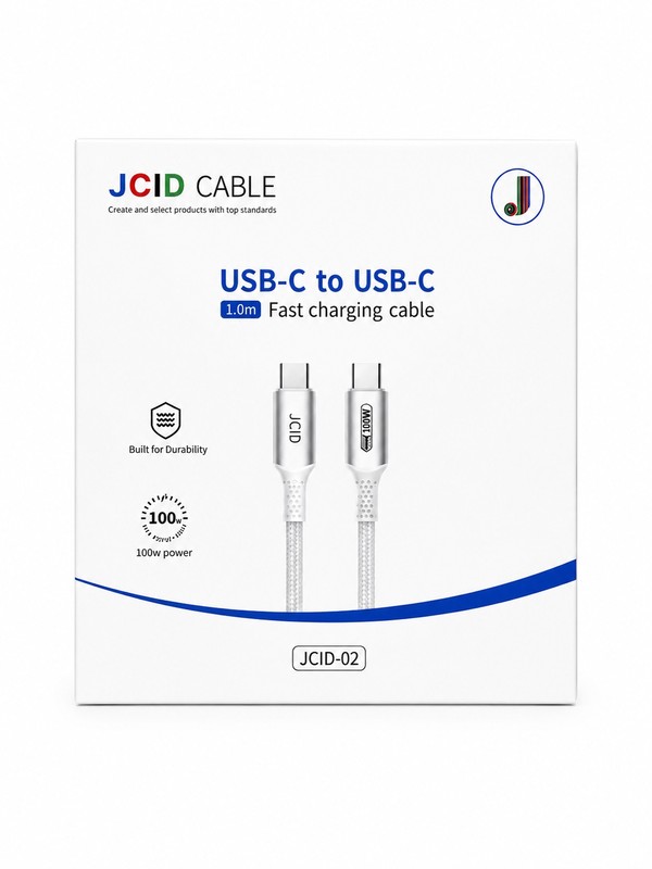 Кабель JCID-02 100w белый