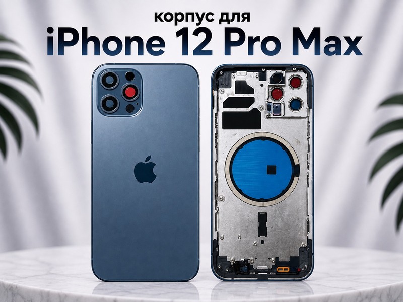 Корпус для iPhone 12 Pro Max Тихоокеанский синий Original