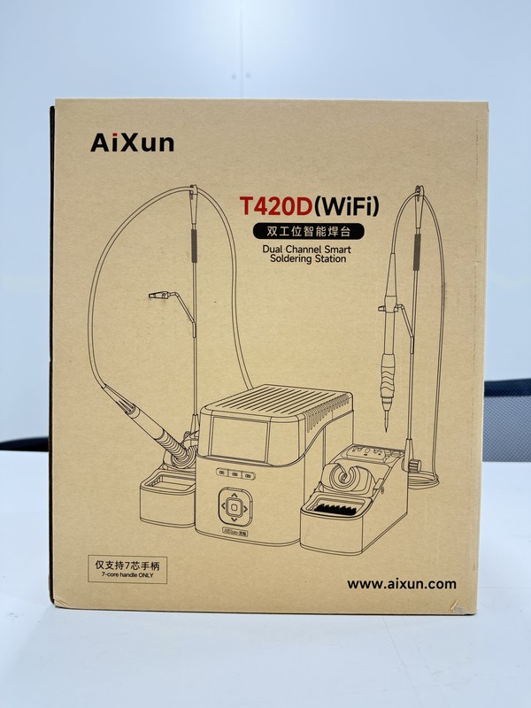 Паяльная станция AiXun T420D Wi-Fi с ручками T210-T245 по 3 жала