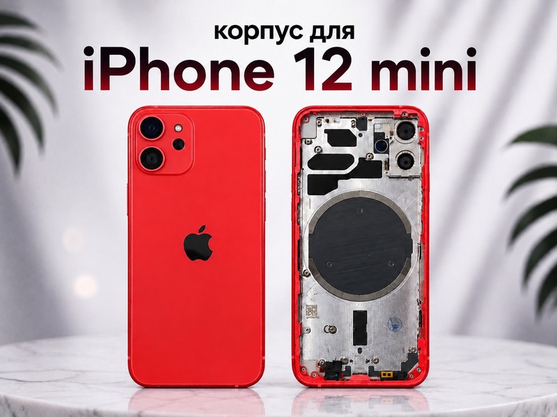 Корпус для iPhone 12 mini Красный Original